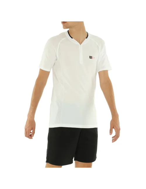 Camiseta Wilson Series Seamless Zip Henley 2.0 | Ofertas de pádel